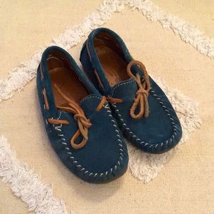 Zara dark green loafers